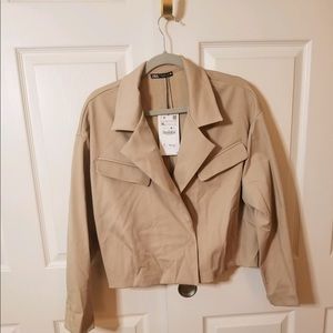 Zara Canvas cropped jacket